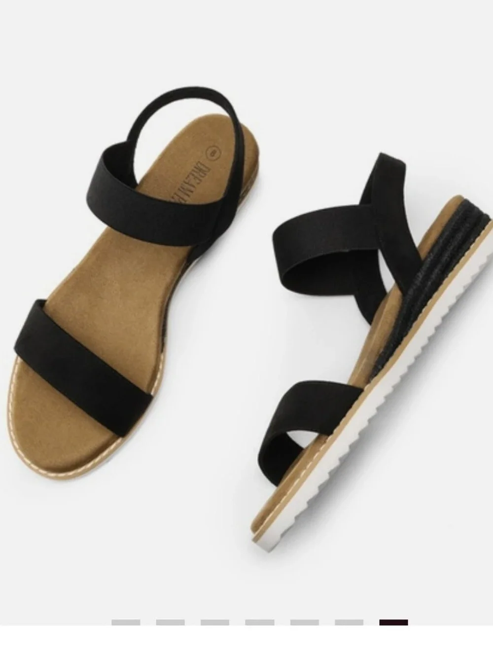 Dream Pairs Women's Black Espadrille Sandals